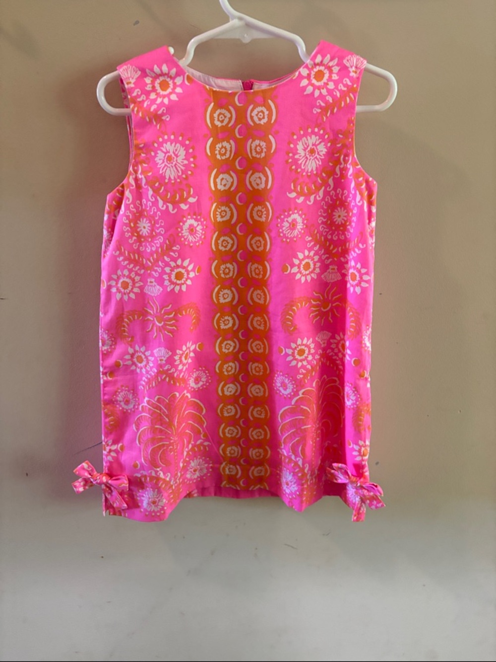 Lilly Pulitzer Bright Pink Floral Sleeveless Shift Dress